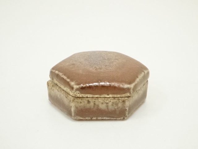  平清水焼　青龍窯造　窯変香合（共箱）